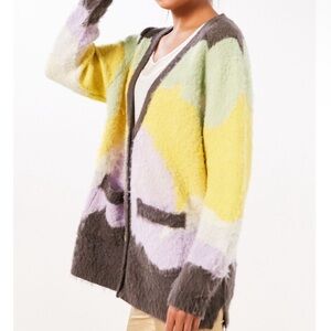 Gigi Cozy Brushed Colorblock Cardigan - XS/S